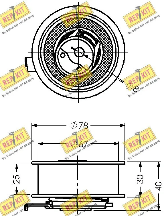 Tensioner Pulley, timing belt