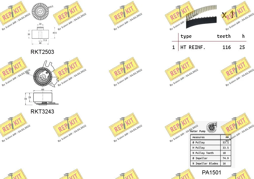 Water Pump & Timing Belt Kit