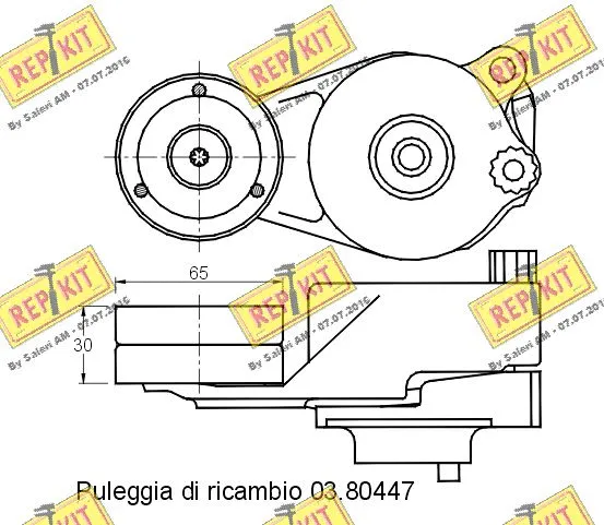 Belt Tensioner, V-ribbed belt