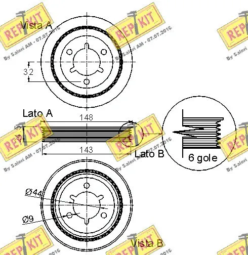 Belt Pulley, crankshaft