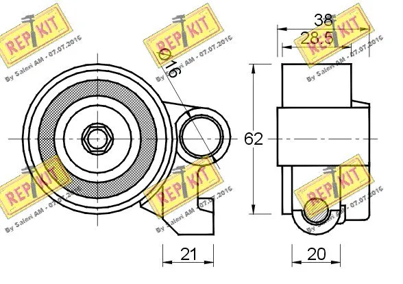 Tensioner Pulley, timing belt