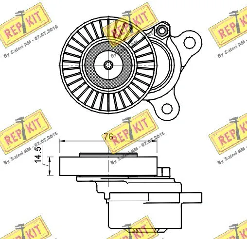 Belt Tensioner, V-ribbed belt