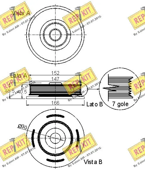 Belt Pulley, crankshaft