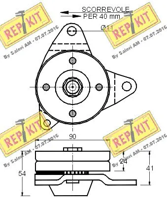 Belt Tensioner, V-ribbed belt
