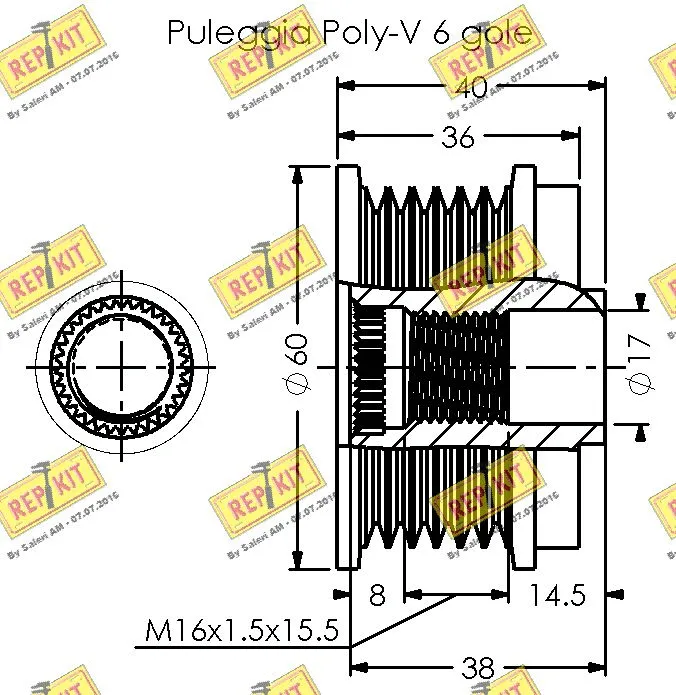 Alternator Freewheel Clutch