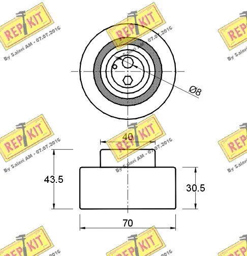 Tensioner Pulley, timing belt
