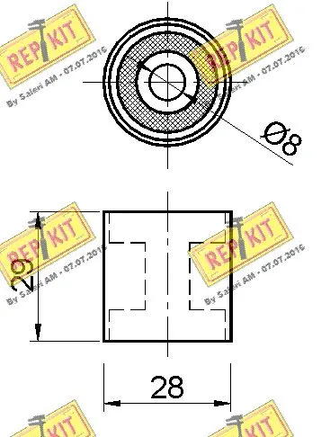 Deflection/Guide Pulley, timing belt