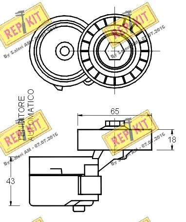 Belt Tensioner, V-ribbed belt