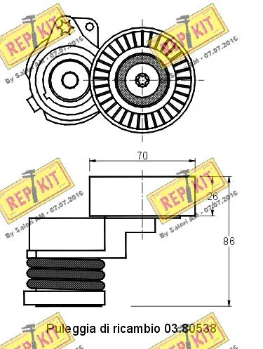 Belt Tensioner, V-ribbed belt