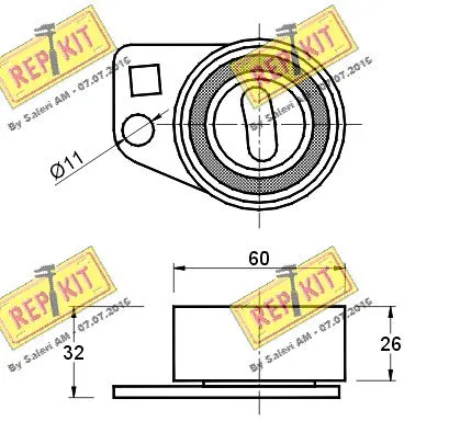 Tensioner Pulley, timing belt