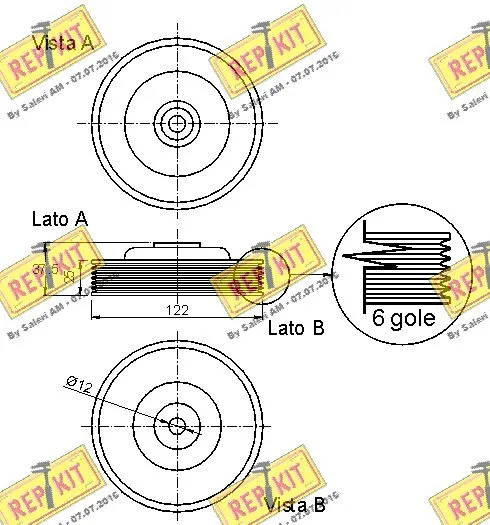 Belt Pulley, crankshaft