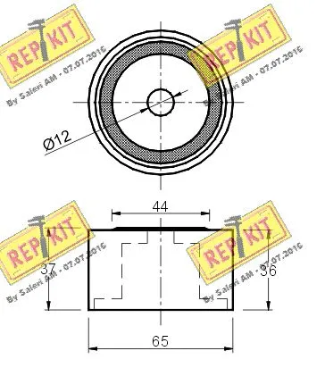 Deflection/Guide Pulley, timing belt