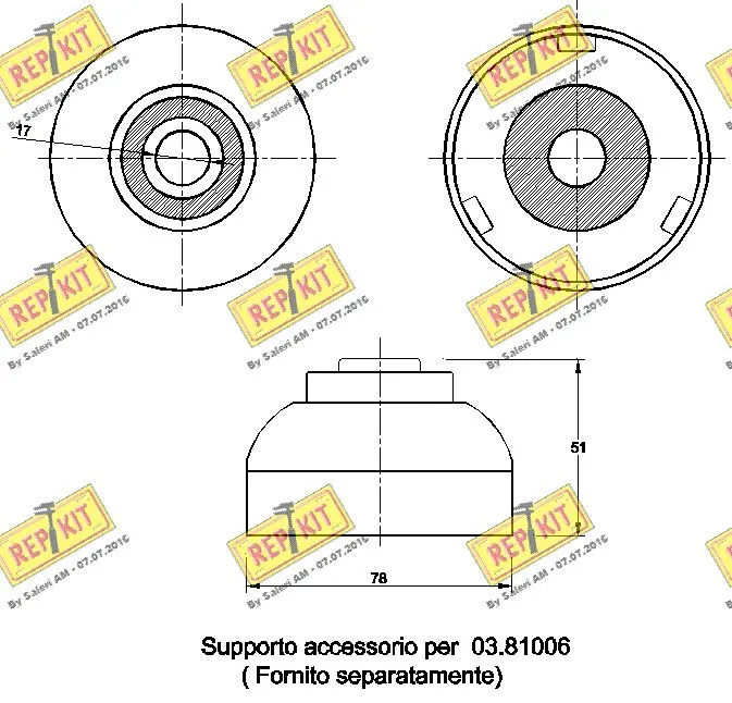 Repair Kit, v-ribbed belt tensioner
