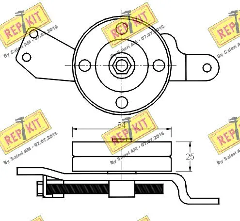 Belt Tensioner, V-ribbed belt