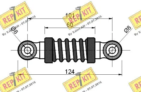Vibration Damper, V-ribbed belt
