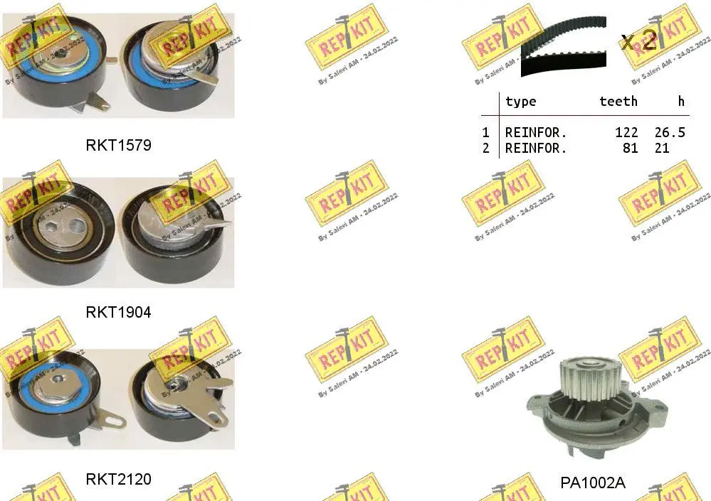 Water Pump & Timing Belt Kit (RKTK0946PA)