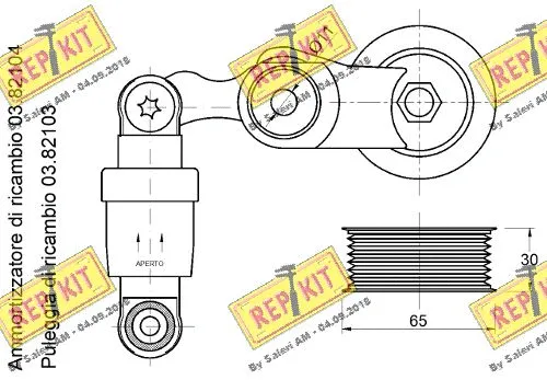 Belt Tensioner, V-ribbed belt