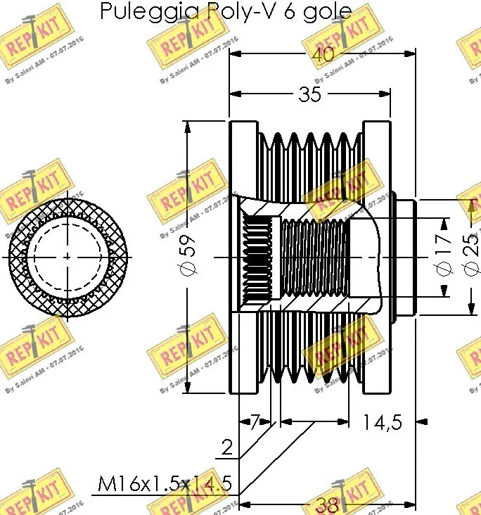 Alternator Freewheel Clutch