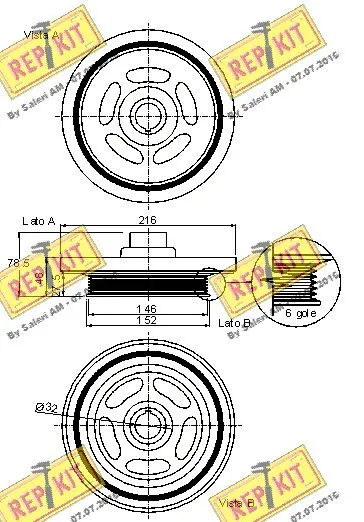 Belt Pulley, crankshaft