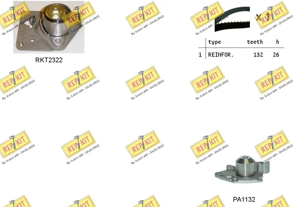 Water Pump & Timing Belt Kit (RKTK0916PA)