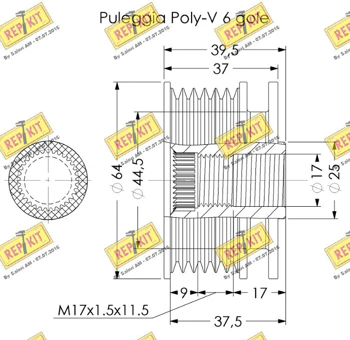 Alternator Freewheel Clutch