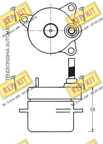 Belt Tensioner, V-ribbed belt
