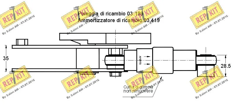 Belt Tensioner, V-ribbed belt