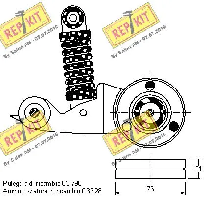 Belt Tensioner, V-ribbed belt