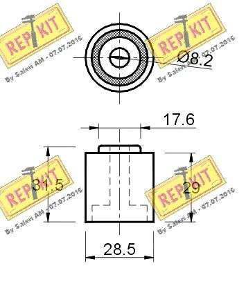 Deflection/Guide Pulley, timing belt