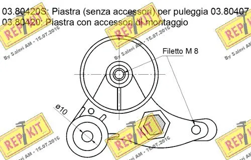 Repair Kit, v-ribbed belt tensioner