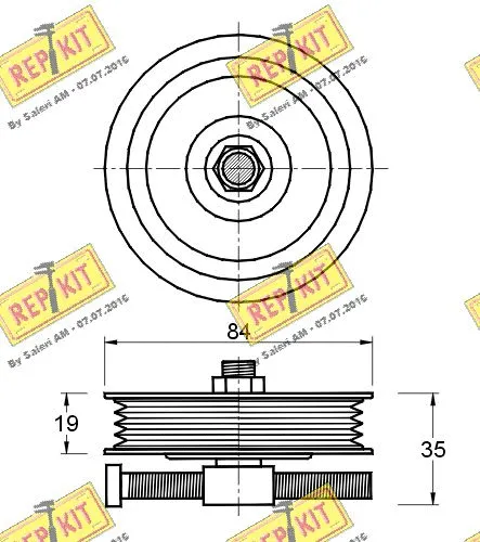 Belt Tensioner, V-ribbed belt