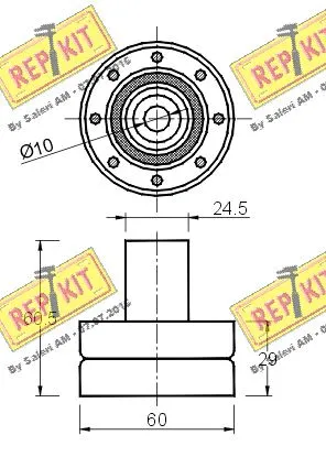 Deflection/Guide Pulley, timing belt
