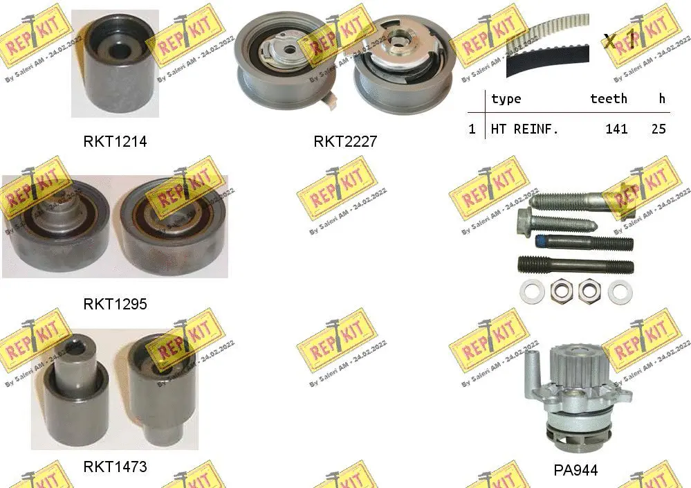 Water Pump & Timing Belt Kit (RKTK0865PA)