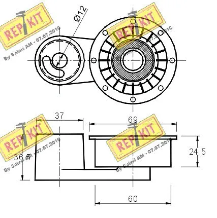 Tensioner Pulley, timing belt