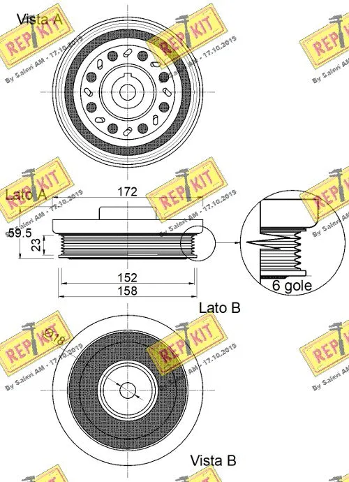 Belt Pulley, crankshaft