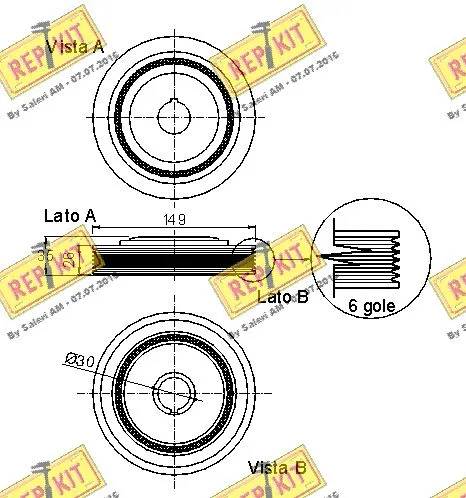 Belt Pulley, crankshaft
