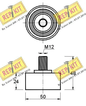 Deflection/Guide Pulley, timing belt