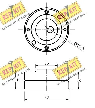 Tensioner Pulley, timing belt