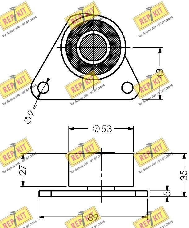 Deflection/Guide Pulley, timing belt