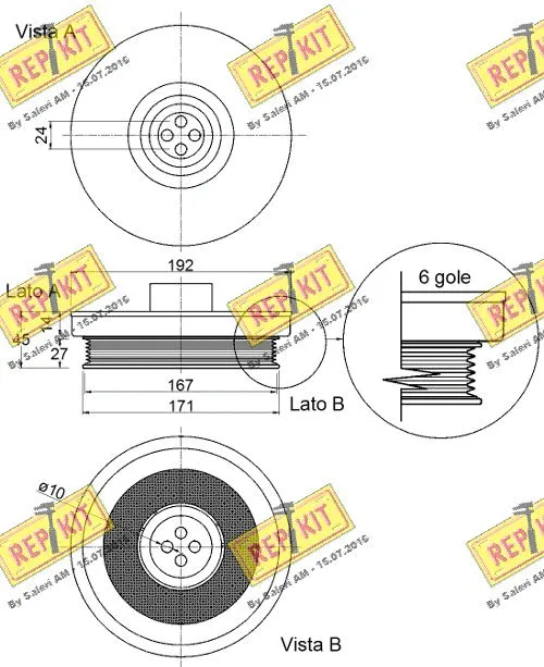 Belt Pulley, crankshaft