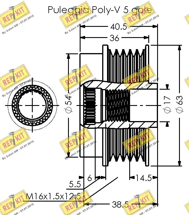 Alternator Freewheel Clutch