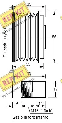Alternator Freewheel Clutch