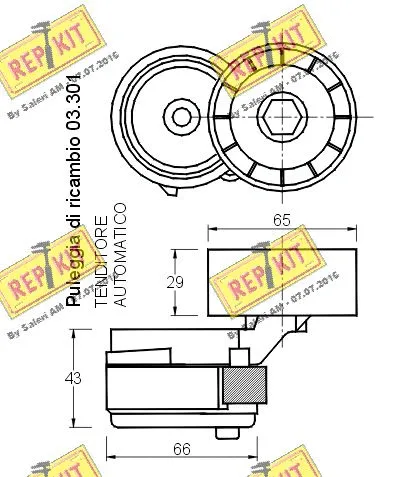 Belt Tensioner, V-ribbed belt
