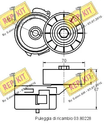 Belt Tensioner, V-ribbed belt