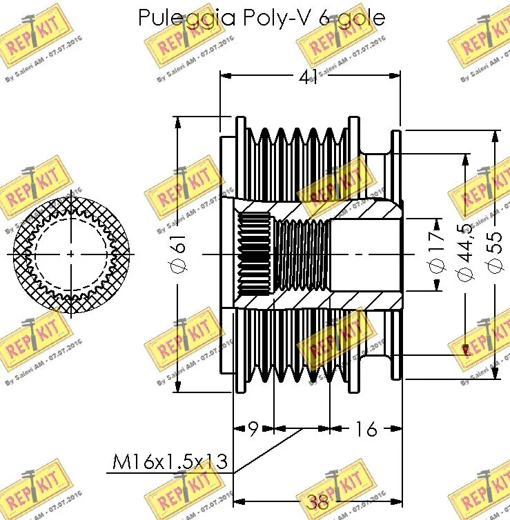 Alternator Freewheel Clutch