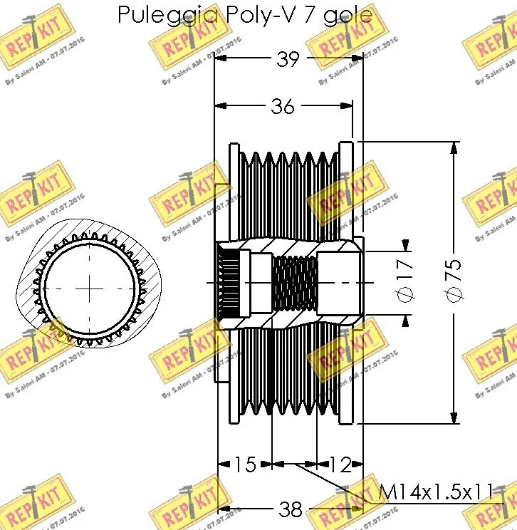 Alternator Freewheel Clutch