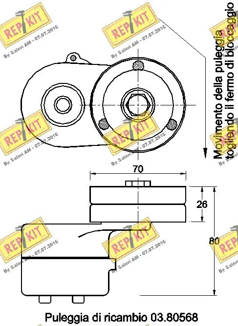 Belt Tensioner, V-ribbed belt