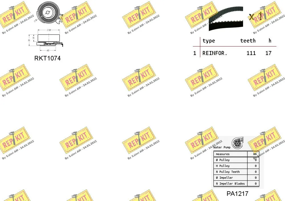 Water Pump & Timing Belt Kit