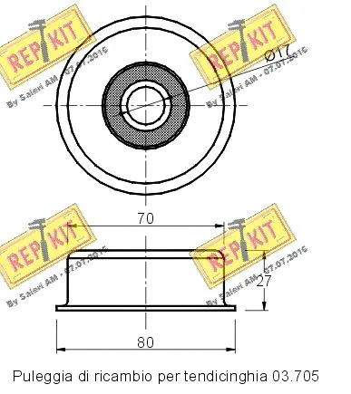 Deflection/Guide Pulley, V-ribbed belt
