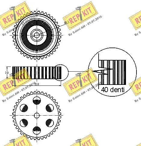 Belt Pulley, crankshaft